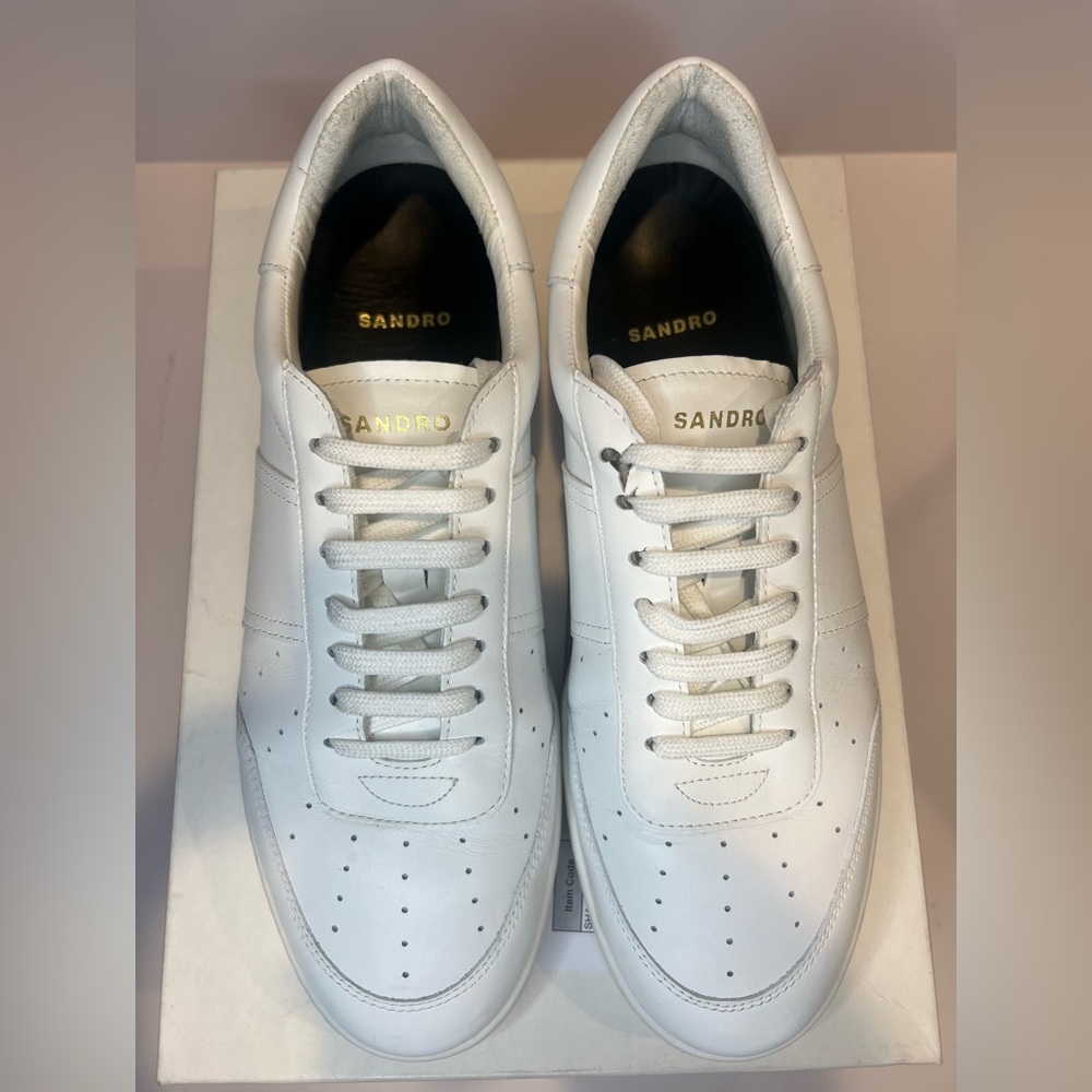 Magic White Lace Up Low Top Sneakers - Picture 4 of 10